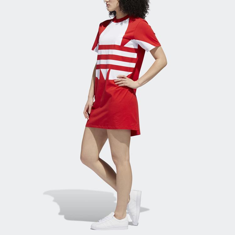 adidas Originals Short Sleeved Dress Women's Red FR7173