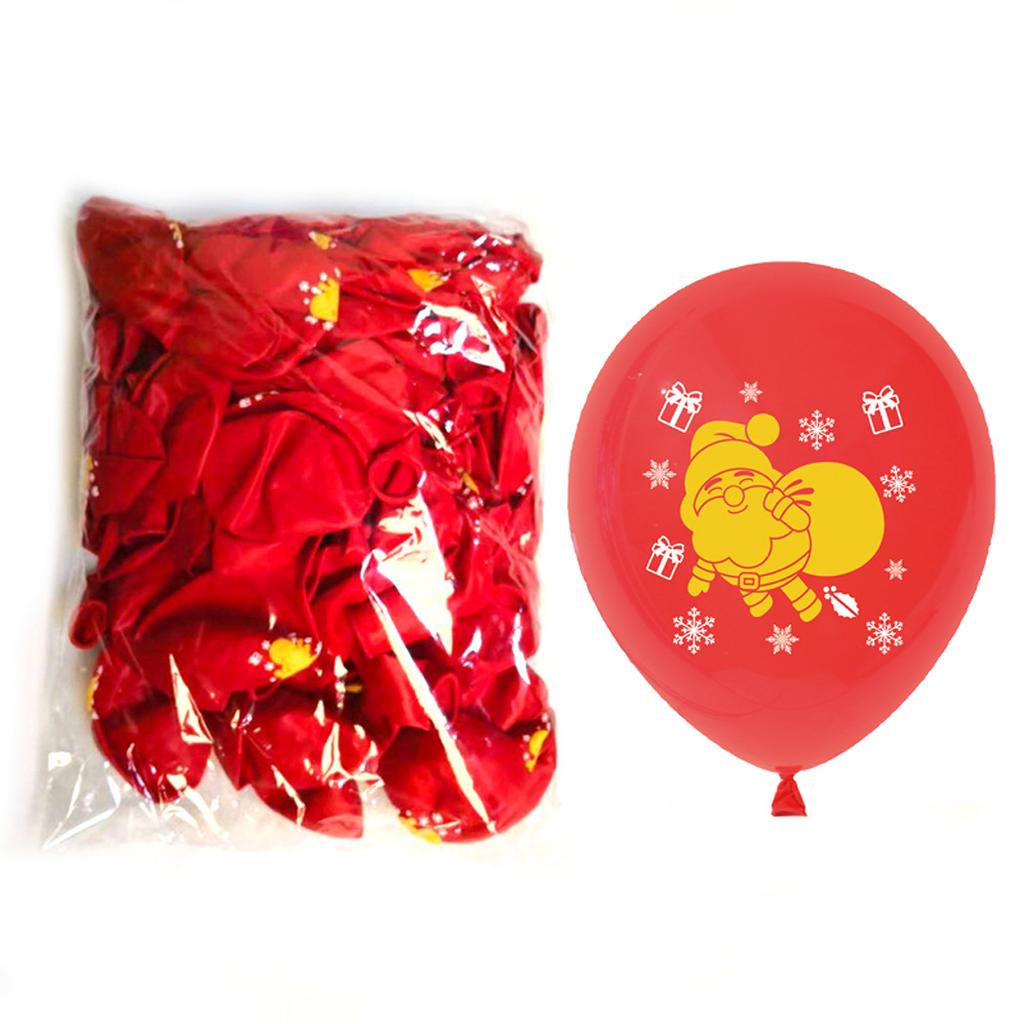 2021 Santa Claus Balloon Bouquet 20Pcs Christmas Pattern Printed Latex Balloon Christmas Balloon Wreath