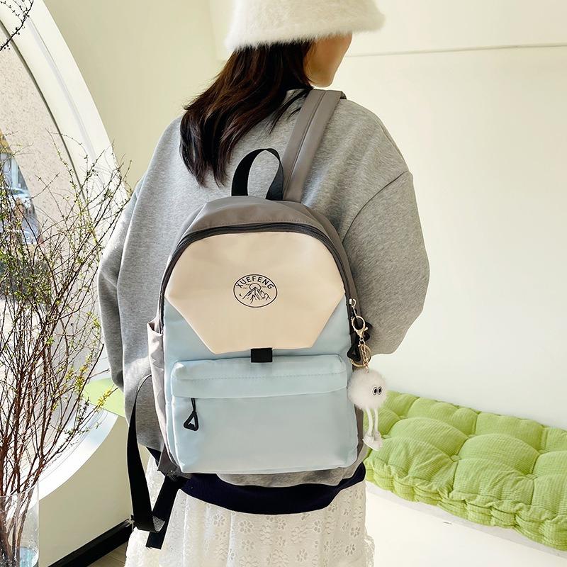 High value backpack Japanese splicing girl college style schoolbag boys and girls high school students junior high school students backpack