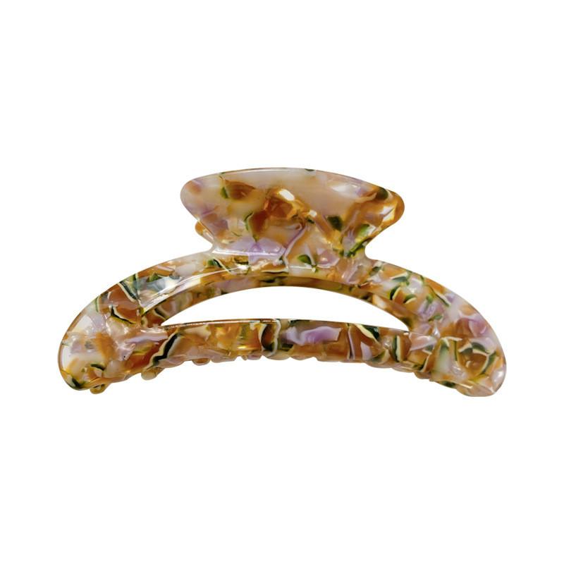 Stylish Acetate Hair Claw With Geometric Patterns In Multiple Colors For Trendy Women