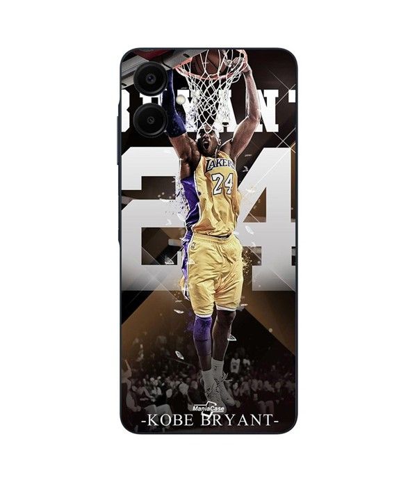 Custodia per telefono - Maniacase - Samsung Galaxy A06 - Silicone - Nero - Kobe Bryant