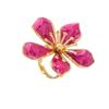 Grote Bloemenring Metaal Bloemblaadje Banket Luxe Emaille Bruidsring Verfijnd Temperament Ring met Brede Opening Sieraden Cadeau