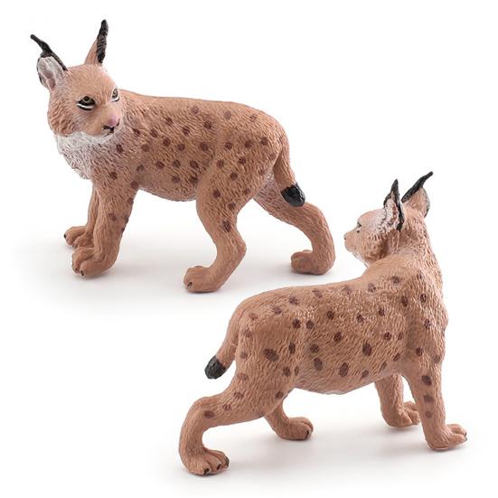 Realistische Tierfigur Leopardkatze Roter Panda Maus Schnabeltier Frettchen Egernia