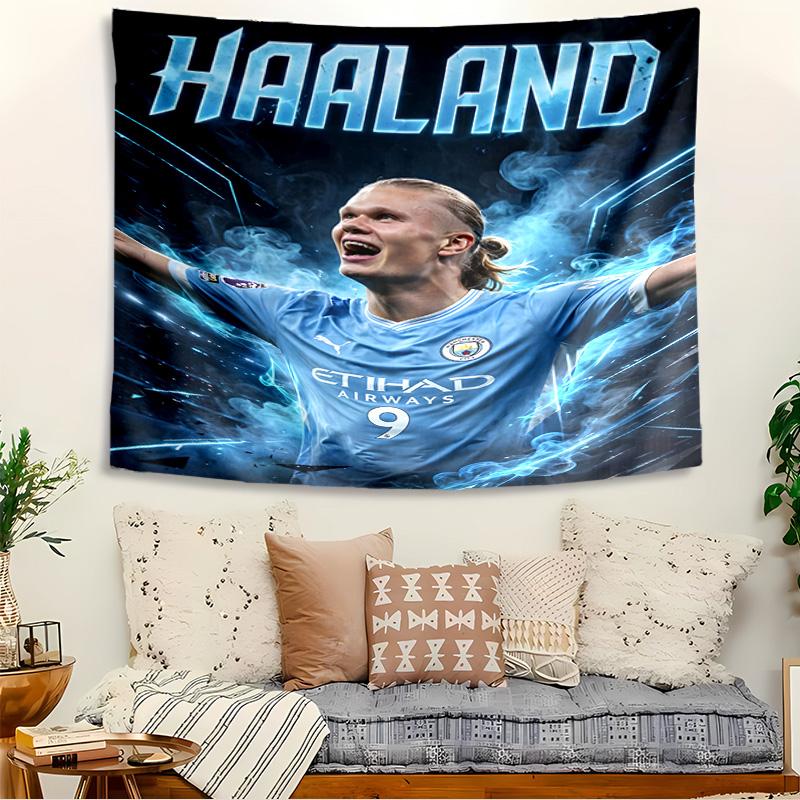 Haaland Tapestry, Wall Hanging Tapestry, Pattern Tapestry for Dorm Bedroom Living Room Wall Art Photography Backdrop