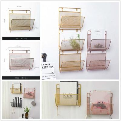 1PC Porta-Revistas Estante de Livros Moderno Prateleiras de Armazenamento de Parede Pendente Decoração de Parede Porta Pendente de Jornal