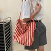 Stylish Striped Canvas - Roomy And Adaptable - Perfect for The Office, Classes, Or a Day Trip.