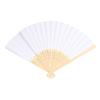 5Pcs White Blank Chinese Folding Fan Made of Bamboo Paper Ideal for Kids Painting Practice DIY Craft Gift Family Friends Present