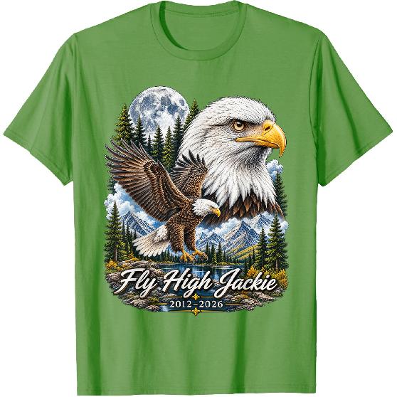 Fly High Jackie, Jackie and Shadow Bald Eagle for Men Women T-Shirt