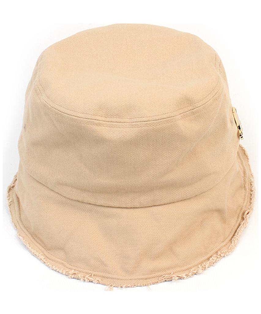 Yunibeosyeolkemiseuteuli Vintage Beige Wire Bucket Hat