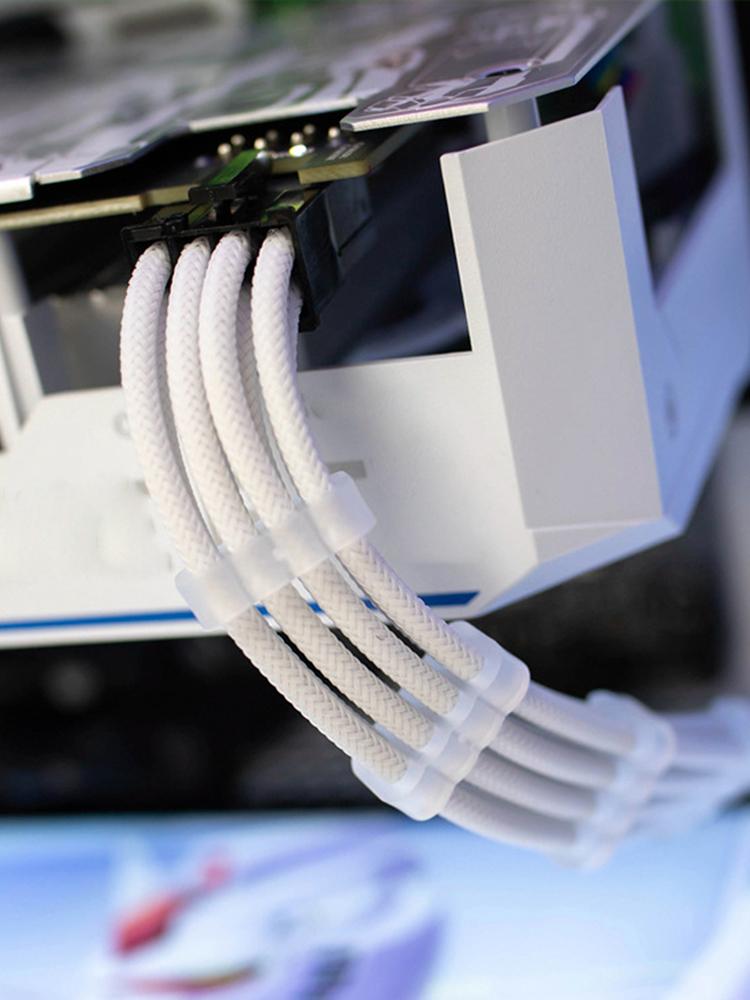 24PCS/Lot PC Cable Comb Motherboard 6/8/24Pin Cable Comb Computer Wire Management Clamp PC Power Wires Clip