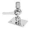 Marine VHF Antenna Mounts Polished 316 Stainless Steel Adjustable Ratchet Antenna Base Mount for Boat 1 Inch Antenna
