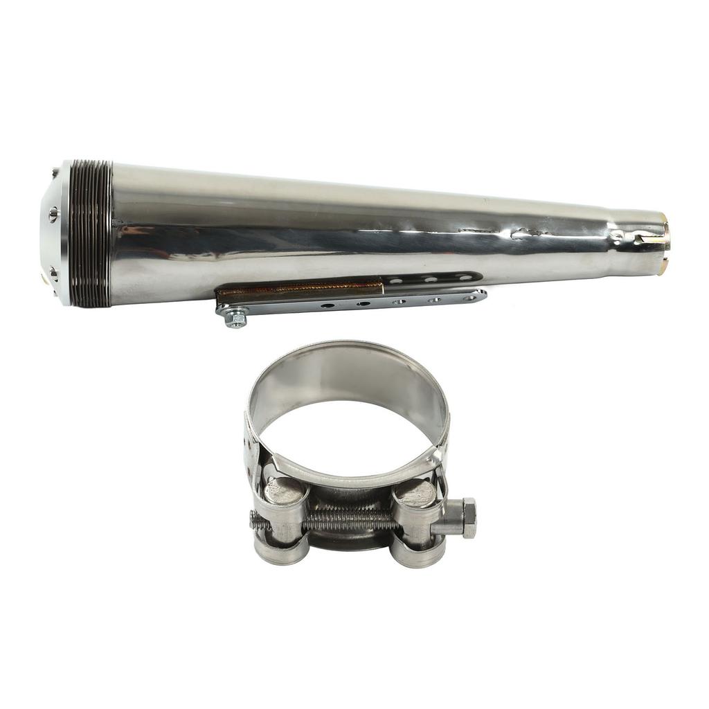 Universal Motorcycle Muffler Exhaust Pipe Adjustable 1.9‑2in Inlet Stainless Steel Motorcycle Muffler Pipe for R1150R