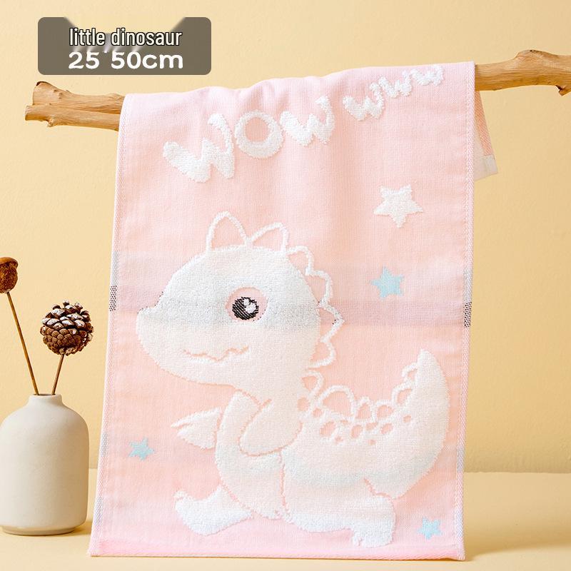 Soft Absorbent Cotton Cartoon Towel for Kids – Skin-Friendly Face Wash Towel, Perfect for Kindergarten and Babies