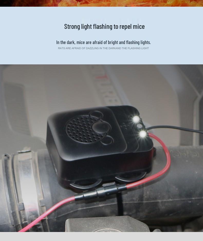Ultrasonic Car Animal & Rodent Repeller Artifact