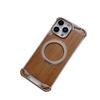Solid Wood Metal Aromatherapy Walnut Phone Case for Apple 17promax Rotating Bracket Magnetic Including Phone Grip