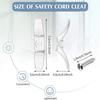 Blinds Cord Cleats Safety Rope Cleats,Small Rope Cleats Holders Blind Hook Winders with Screws for Roman Shade Curtains