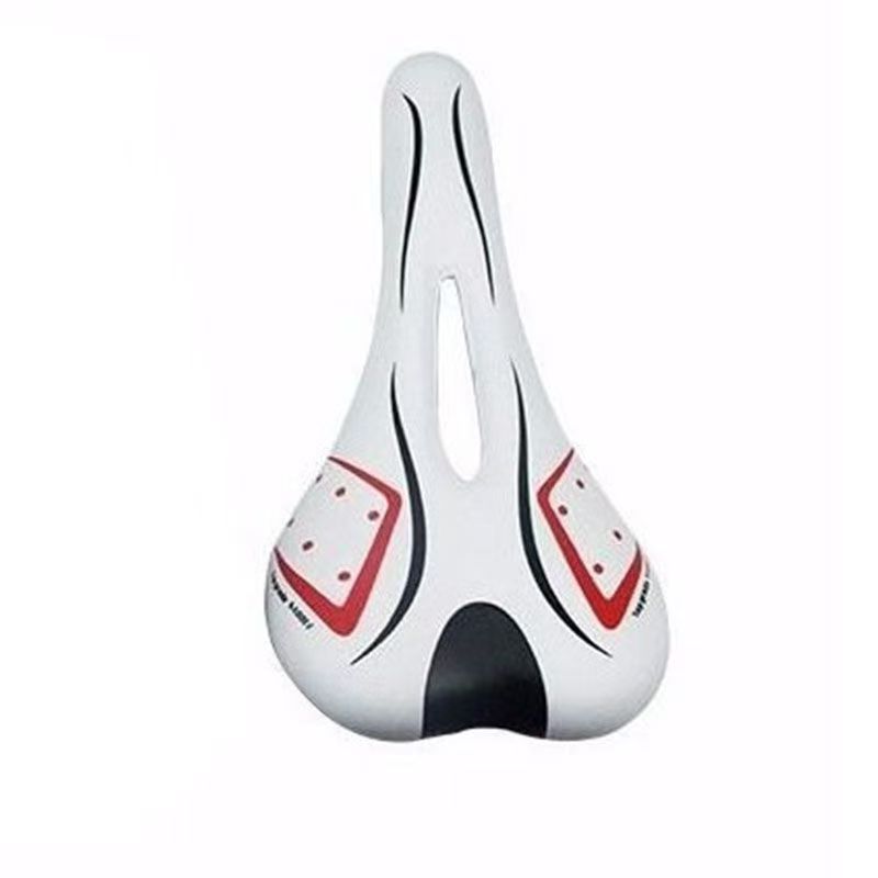 

Полая удобная подушка сиденья для горного велосипеда, подушка сиденья для велосипеда, дышащее седло [седло в полоску] one size fits all белый