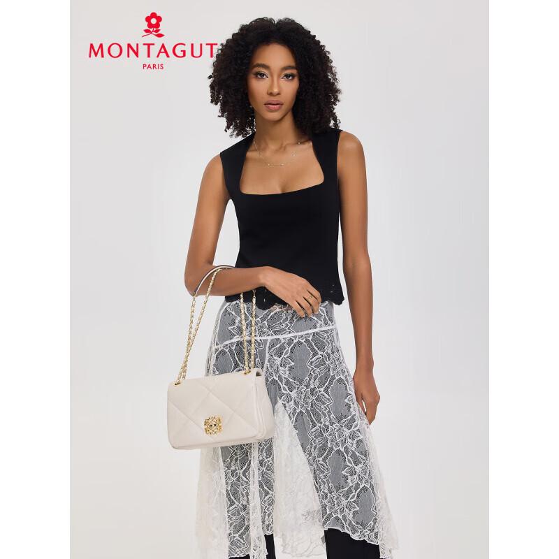 Montagut Quilted Leather Chain Crossbody Bag