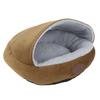 Gniazdo dla zwierząt w kształcie muszli Wygodny plusz Małe psy Zima Ciepło Półzamknięte Łóżko dla kota kawowe