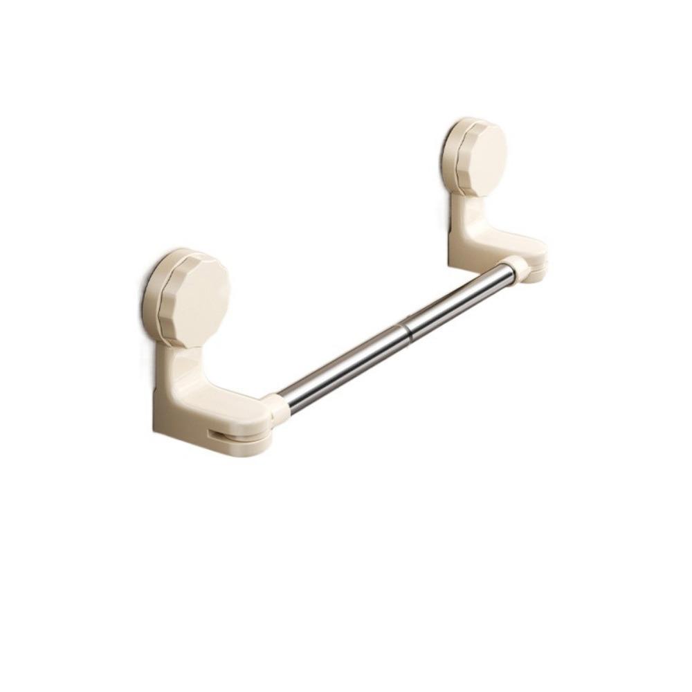 Wall-Mounted Suction Cup Towel Rack Waterproof Shower Slipper Hanger Bathroom Towel Rod  Kitchen