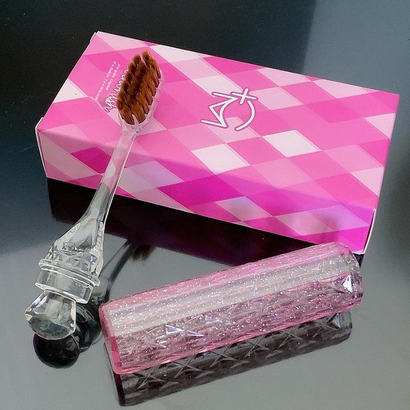 1/2 Pcs Toothbrush Soft Bristled Toothbrush Lipstick Detachable Handle For Men And Women Travel Size Dental Care Tool