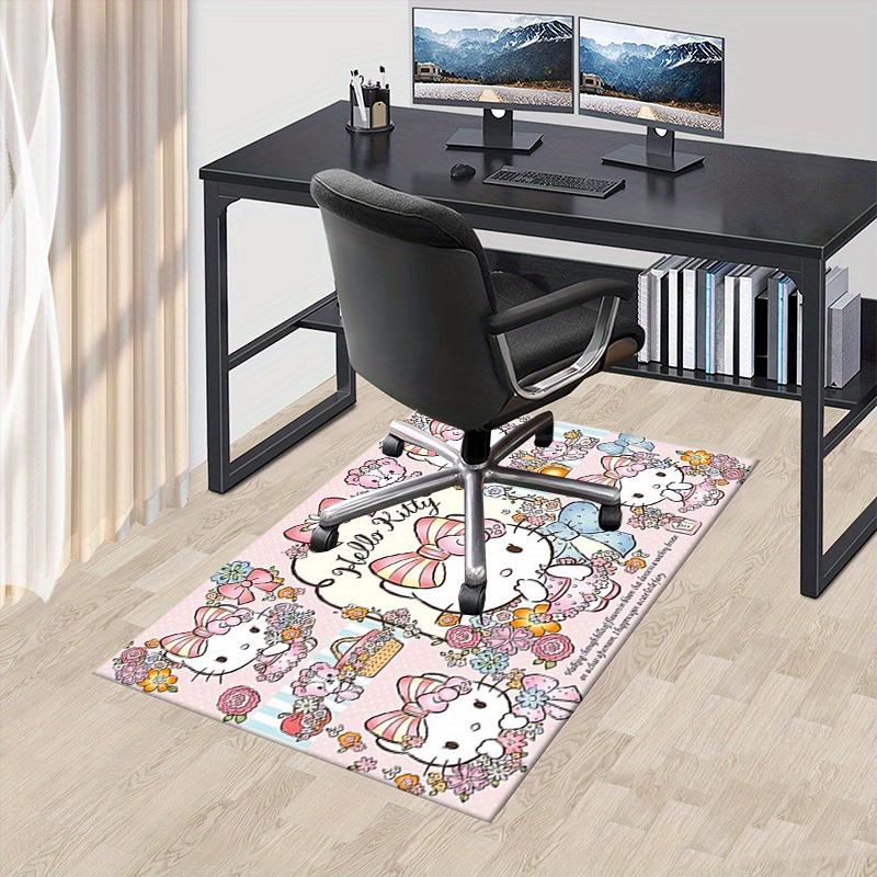 

1pc HelloKitty Soft Printed Area Rug, Office Carpet, Under Chair Protector Blanket for Bathroom, Living Room, Bedroom, Laundry 75x90cm