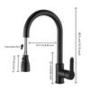 Kitchen Faucets 304 Stainless Steel Pull Out Kitchen Sink Water Tap Deck Mounted Mixer Stream Sprayer Head Hot Cold Taps