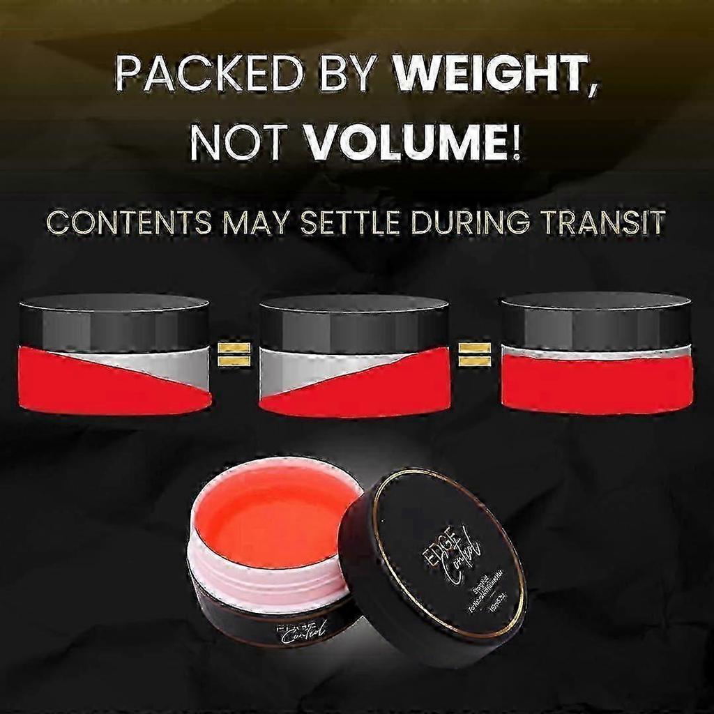Strong Hold Edge Control Gel with Castor Oil - Non-Greasy, Non-Flaking, No White Residue, Long-Lasting Hold