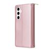 For Samsung Galaxy S26+ Case 9 Card Slots Zipper Pocket PU Leather Phone Cover with Wrist Strap