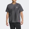 Adidas Logo Letter Print Round Neck Loose Breathable Short Sleeve T-Shirt Men T-Shirts Dark-Gray JF0784