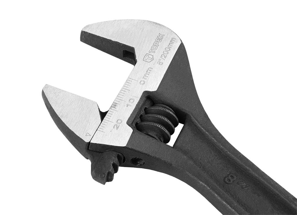 Verstellbarer Schraubenschlüssel 200 mm, Bereich 0-31 mm