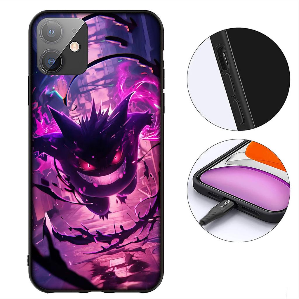 P-Pikachus P-Pokemons GO Gengar Protective Cover for OPPO A40 A60 A80 A38 A18 A17 A16 A78 A79 A54 A25 A57 4G 5G Phone Case