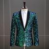 Giacca da Smoking da Uomo con Paillettes Iridescenti - Ideale per DJ, Nightclub e Esibizioni sul Palco