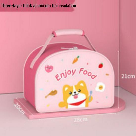 Aluminum Foil Insulated Lunch Bag - Waterproof, Portable Meal Tote for Work or School