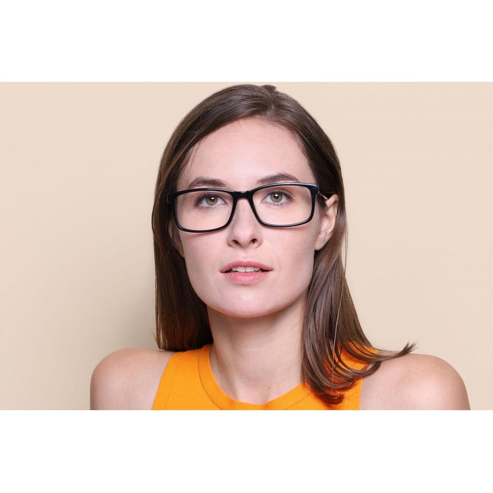 Full Rim Rectangle Black Smartbuy Collection Chakaia A56 Fashion Unisex Eyeglasses