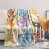 Coperta di Flanella con Fantasia Pokémon Eevee, Alta Qualità, Confortevole per Tutte le Stagioni, Decorazione per la Casa, Calore e Comfort, Perfetta per Regali.