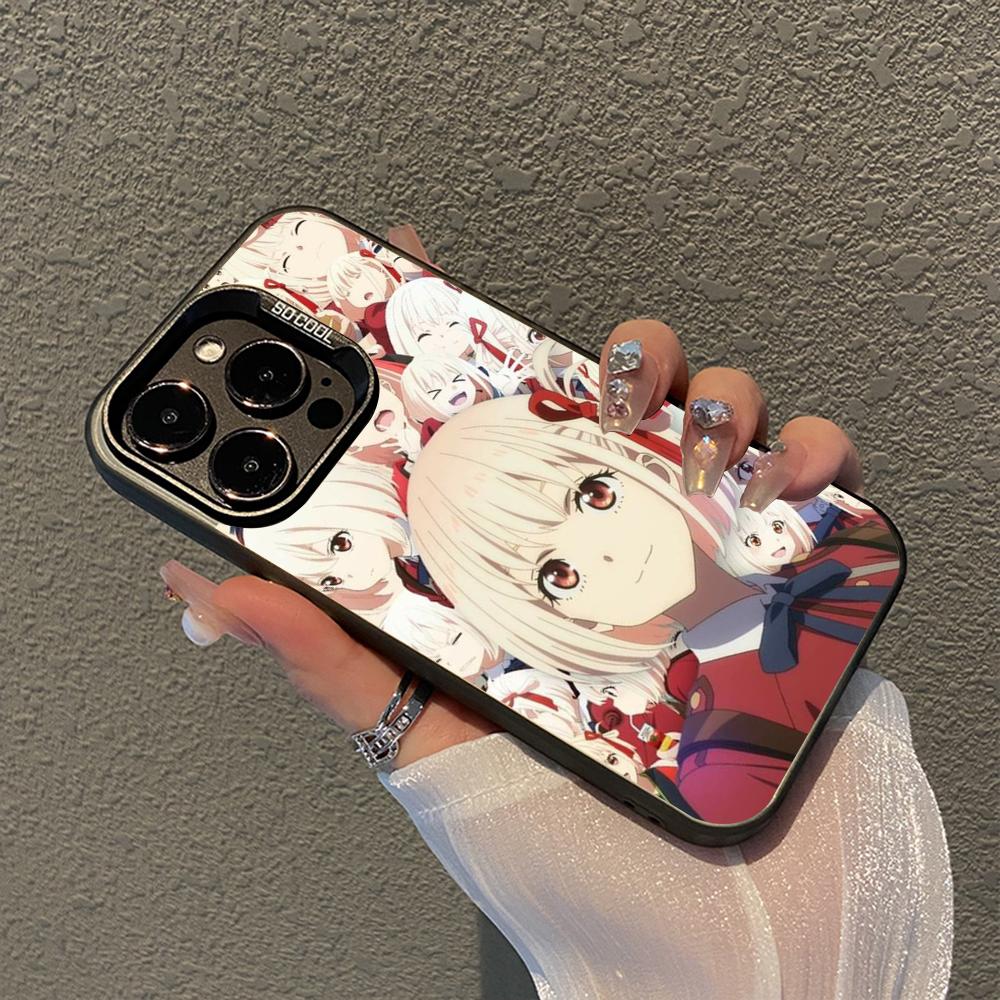 Lycoris Recoil Chisato Nishikigi Phone Case For IPhone 16 15 14 13 12 11 Pro Max X XR XSMAX 8 7 Plus Matte Shockproof Back Cover