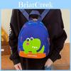Dinosaur Print Kindergarten Backpack Breathable Nylon Lightweight School Bag For Preschool Girls Daycare