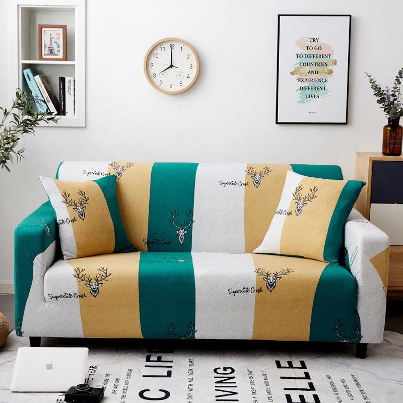 Four Seasons Universal Elastic All-Inclusive Cover Fabric Non-Slip Tight Sofa Cover Sofa Cushion Cover