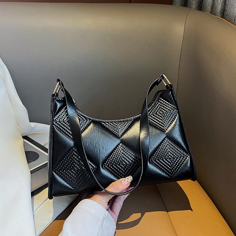 Bags Women'S Fashion Small Square Bags Niche Pressure Shell Shoulder Bags Trend Versatile Underarm Small Square Bags Trend