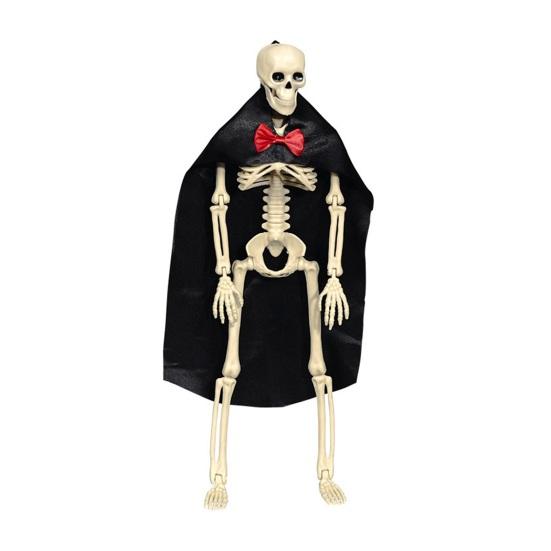 Yousheng Halloween Skeleton Bride Groom Statue 15 Inch Plastic Posable Skeleton Wedding Couple Hanging Ornament with Veils Robe for Haunted House