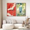 1pc Vintage Japanese Canvas Print, Japanese Wall Art, Home Decor ,Personalized Gift, Vintage Living Room,Bathroom,Kitchen Decor