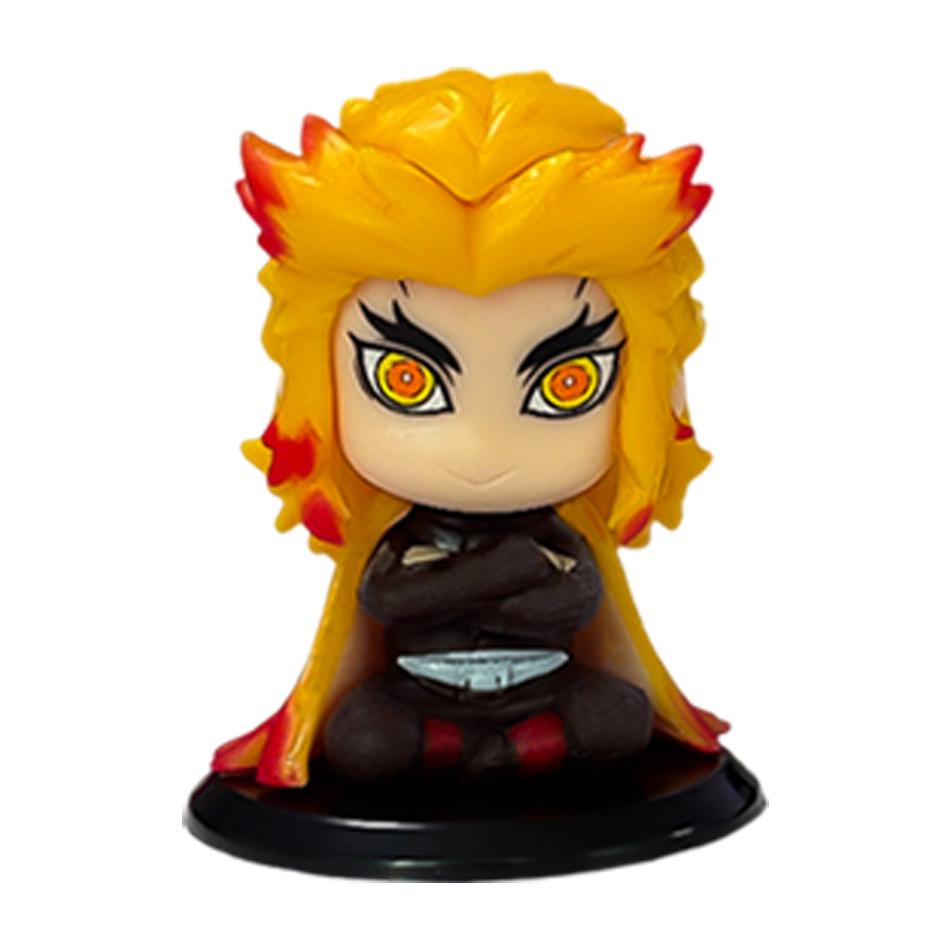 5-10pcs Set Demon Slayer Q Version Sitting Ghost Doll Tanjiro Nidouzi Inosuke kid Halloween/Christmas gifts