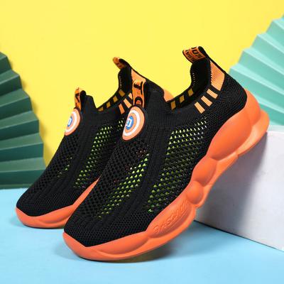 Koleżeńskie Dziecięce Siateczkowe Sneakersy Chłopięce Buty z Pojedynczej Siateczki Chłopięce Buty do Biegania Buty na co Dzień dla Dzieci w Wieku Średnim i Starszym