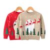 Maglioni di Natale per bambini Collezione Autunno/Inverno Pullover natalizio da ragazzo con renna Maglione a maglia intimo da bambina Abbigliamento per bambini