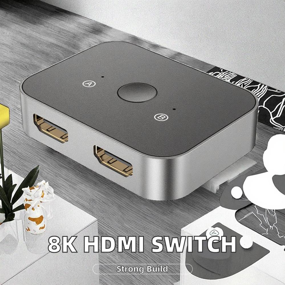 ULT-UNITE 8K for HDMI Splitter Bidirectional 8K 60Hz 4K 144Hz 2.1v Design 2-in-1 Out 1-in-2 Out Switch Video Splitters &