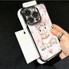 Cute Cartoon Bunny Rabbit Plating Phone Case For Xiaomi Poco X5 X6 X7 X8 Pro Max F8 Ultra F7 M8 M7 M5S Redmi 15C 15 14C 13C 13 X