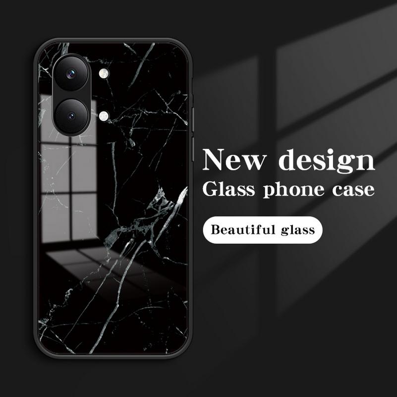 Tempered Glass Case for Poco X8 Pro Max x8 pro M8 F8 Ultra POCO F7 Ultra F7 X7 Pro F6 Pro M6 X6 F5 Pro POCO C85 Marble Cover