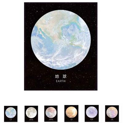 Star Planet Sticky Notes Starry Sky Adhesive Memo Pad School Supply Planner Stickers
