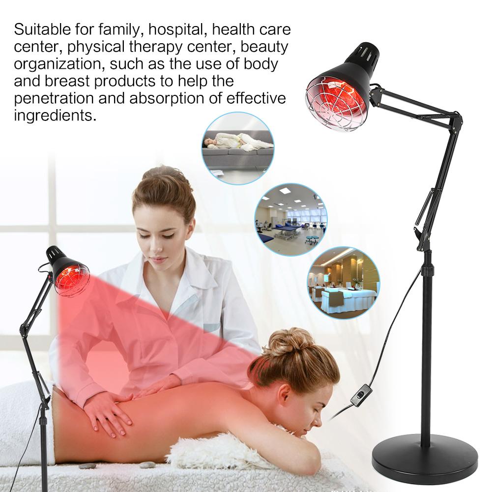 Infrared Light Heating Therapy Floor Stand Lamp Muscle Pain Cold Relief Constant Temperature